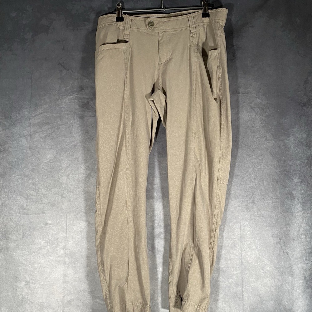 Royal Robbins Pants Womens 10 Tan Khaki Nylon Outdoor Hiking Casual Travel